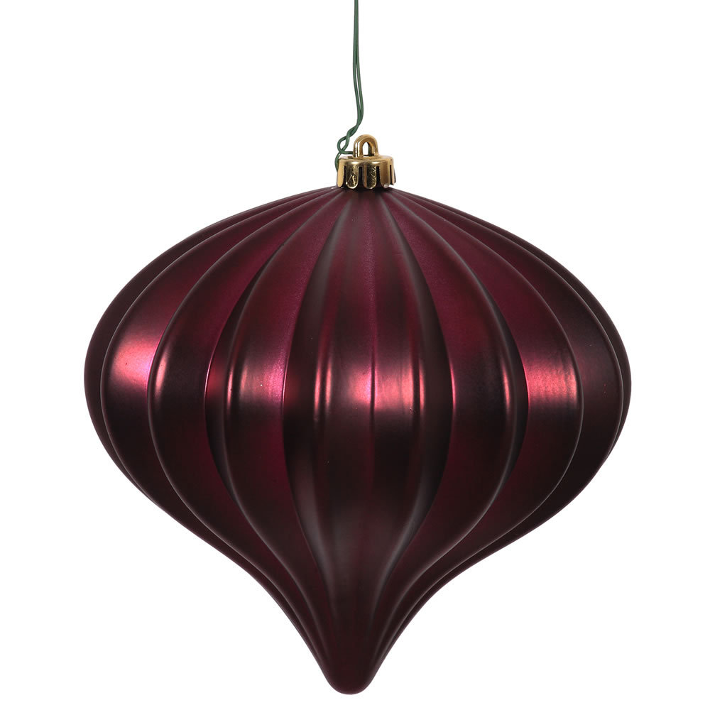 6" Shatterproof Holiday Ornament, Wine