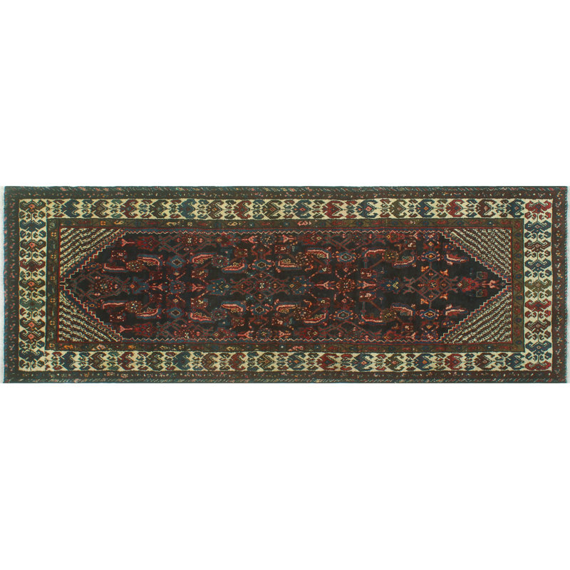 Brajan One-of-a-Kind 3'6" X 9'11" 1980s Runner Wool Area Rug