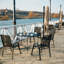 Outdoor Stackable Garden Patio Dining Armchairs with PVC-coated polyester Seat-121377056-125544593