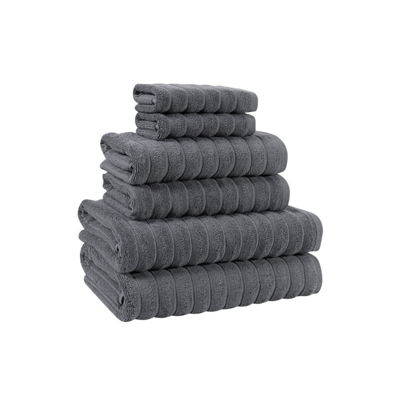 Ensemble de serviettes en coton Euphoria Luxury Turkish, 60, Gris