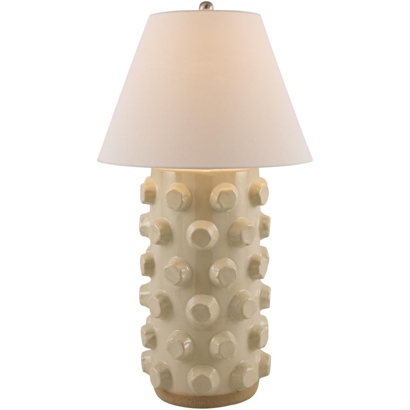 Lampe de table Lousine, Crème, crème