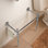 Pieds de lavabo console en laiton et acier inoxydable