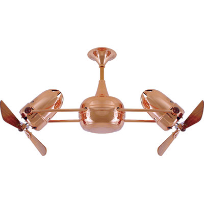 36" Duplo-Dinamico 3 - Blade Caged Ceiling Fan with Wall Control