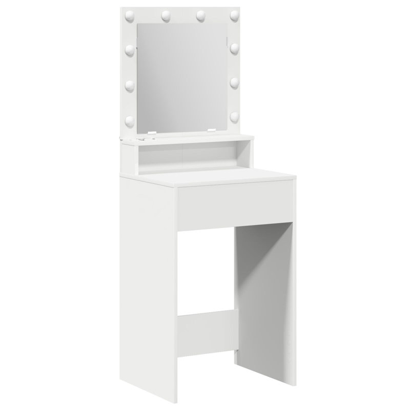 50 X 41 X 135 Cm Mirror Dressing Table, White