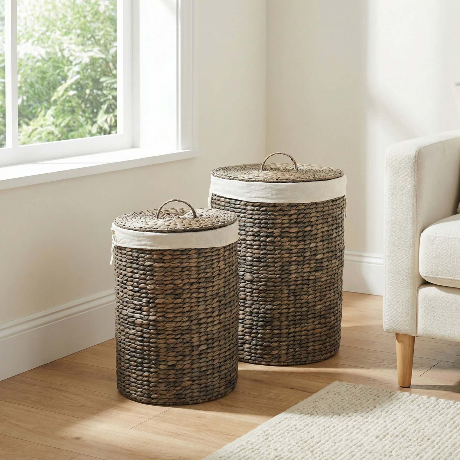2 Piece Seagrass Basket Set
