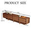 79” Walnut TV Stand with 8 Drawers, Modern Media Console with Ample Storage, Living Room Entertainment Centre for 75+ Inch TVs