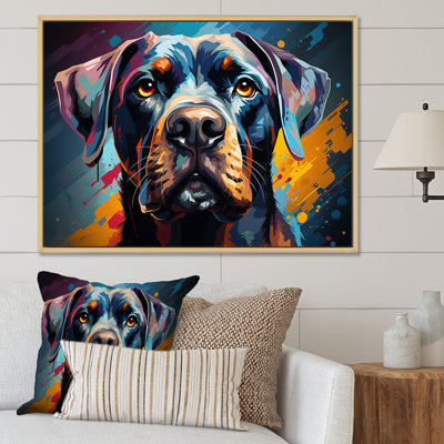 Boxer Boldness II sur toile