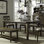 Hahira Rectangular Dining Table Set w/ 6 Brown Windsor Back Dining Chairs