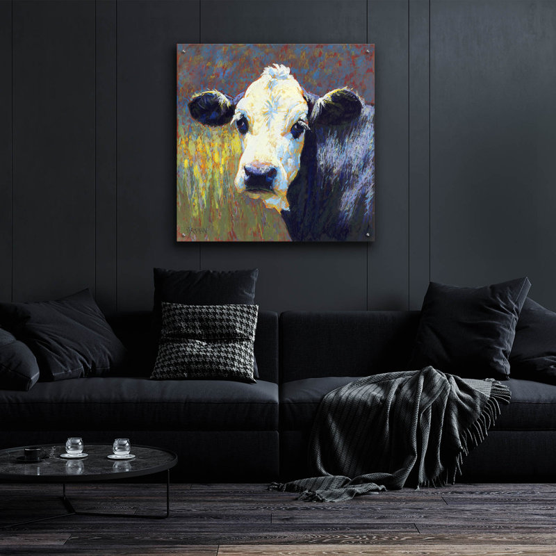 " Moo " by Rita Kirkman, 36" H x 36" W