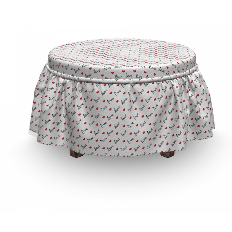Box Cushion Ottoman Slipcover