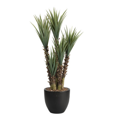 66'' Faux Yucca Tree in Ceramic Planter