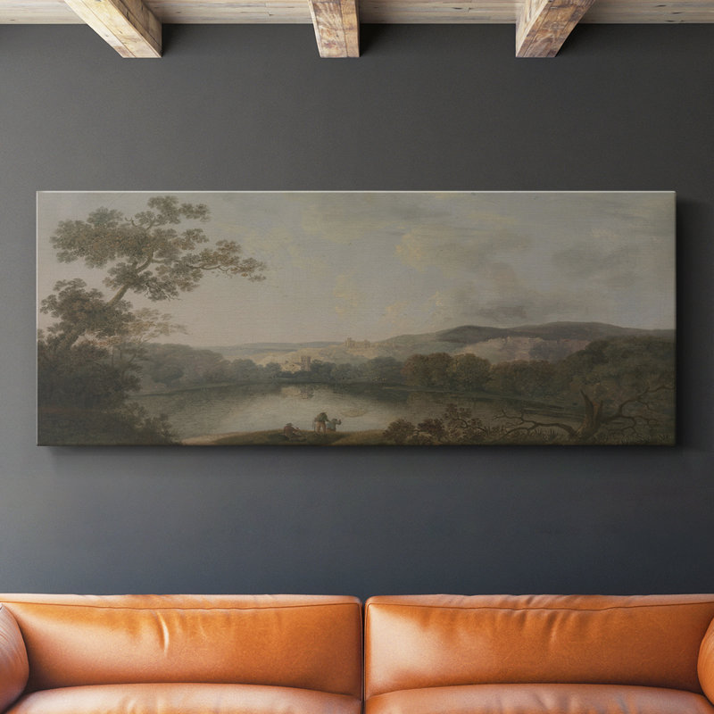 Série paysage - CCCCXCV III - Toile tendue avec châssis - Prêt à être accroché, H 16 po x l 40 po