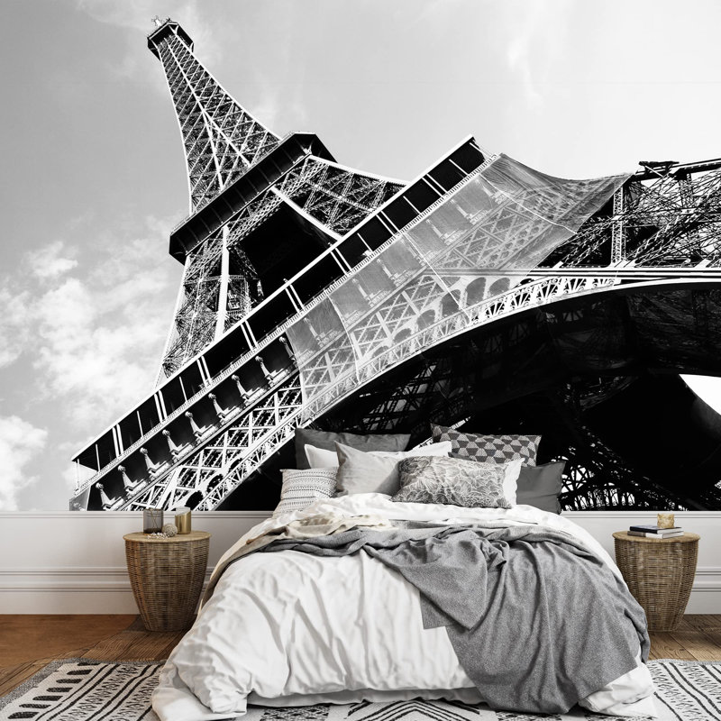 Modern City Buildings Border, 66" L x 96" W