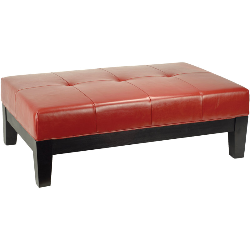 Batya Cocktail Ottoman, Red