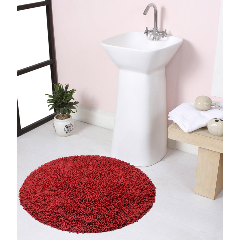 Florbela Bath Rug, Red
