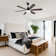 Barbaraann Industrial 60-Inch Large LED Ceiling Fan with Light Kit And Remote