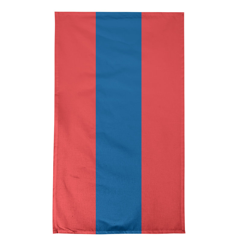 Torchon Football, Polyester sergé, Rouge / bleu baseball