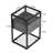 Alsa 23.6" Tall Glass Nightstand Hollow out 3 Tier Storage Cabinet with Drawers for Bedroom Living Room-1416876886