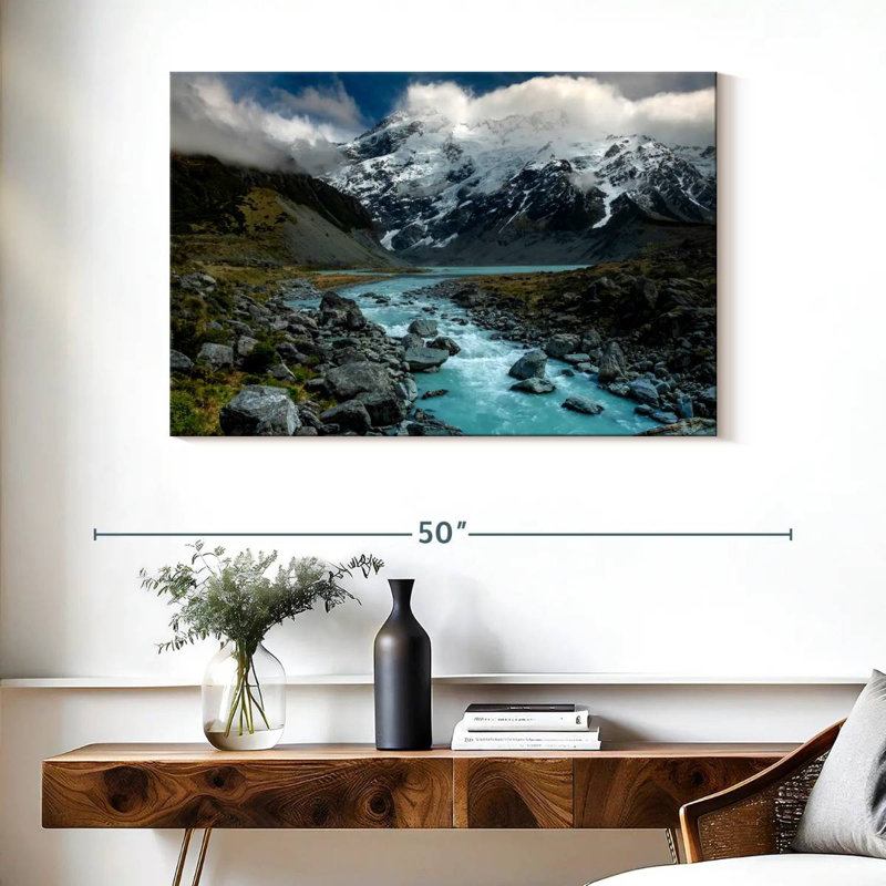Hooker River Scenery, 26" H x 39" W