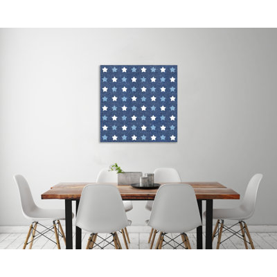 «Stars And Stripes Dark Pattern III» par Beth Grove, impression sur toile tendue
