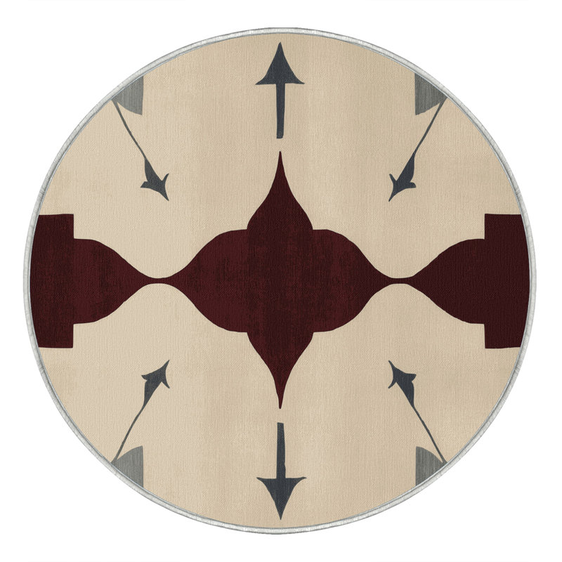 Elemental Streams Rug, Round 4'