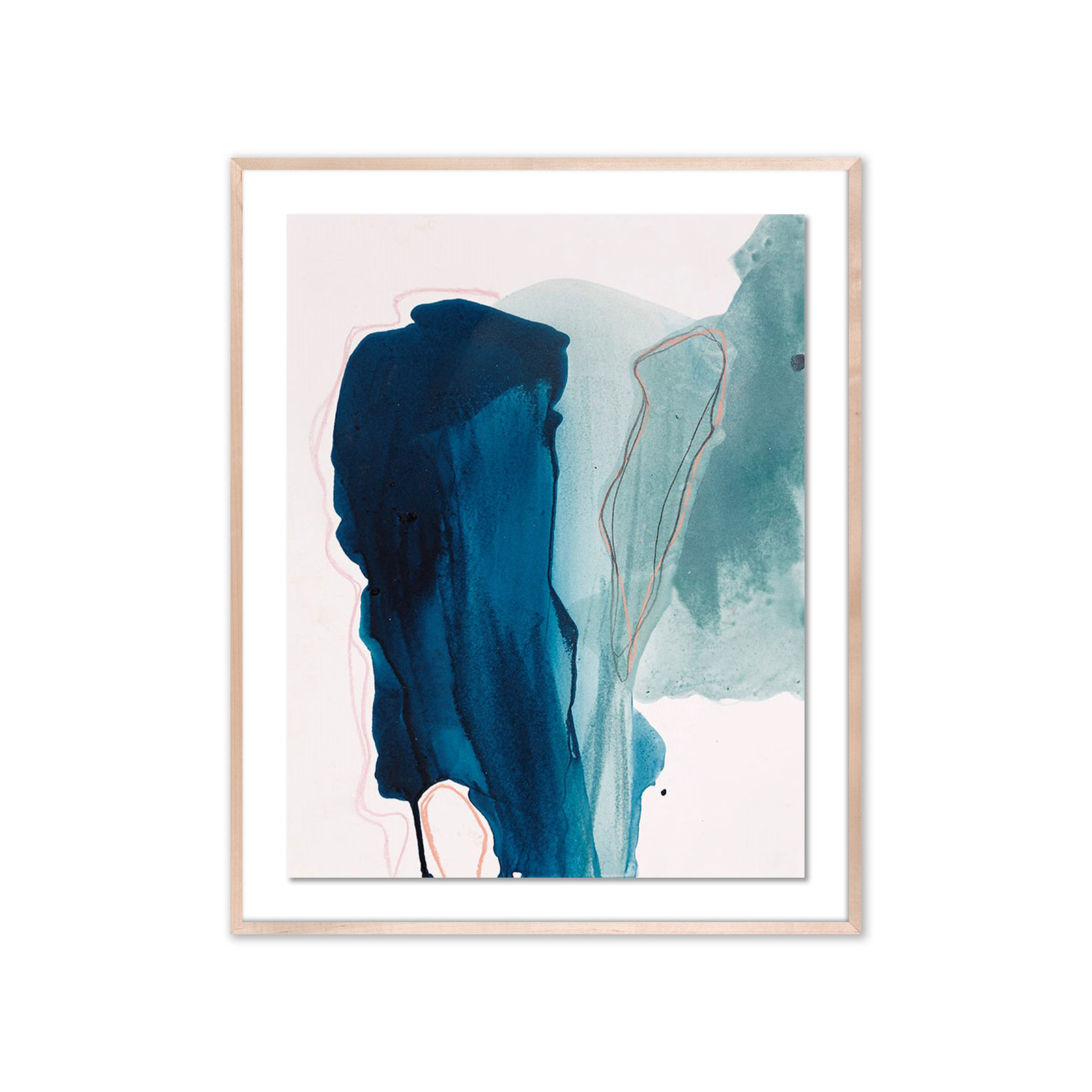 Depth by Kim Whiteside, Natural, 48" H x 39" W x 2.5" D