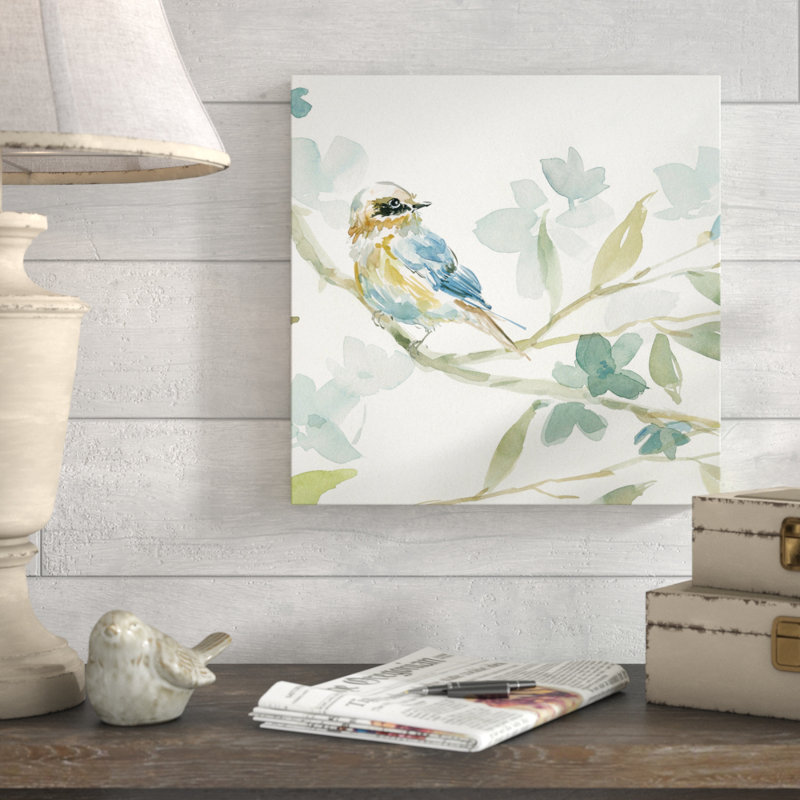 " Spring Melody I ", 16" H x 16" W x 1.5" D, Wrapped Canvas
