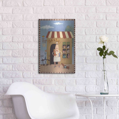 Winston Porter «Chef 6 Cafe Au Lait» par Viv Eisner, art mural en métal