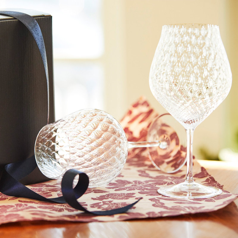Phoebe Crystal Red Wine Glass, Clear