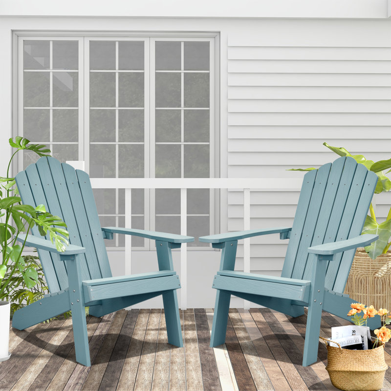 Outdoor Adirondack Chair, Blue