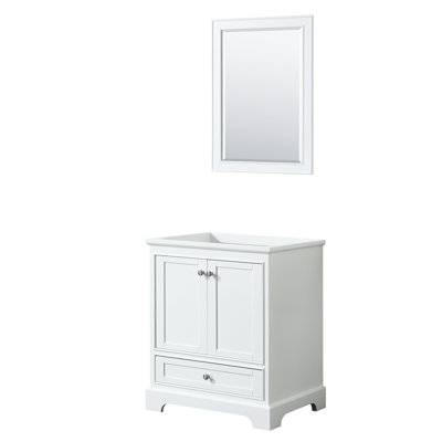 Base de meuble-lavabo simple 29,3 po et miroir Deborah
