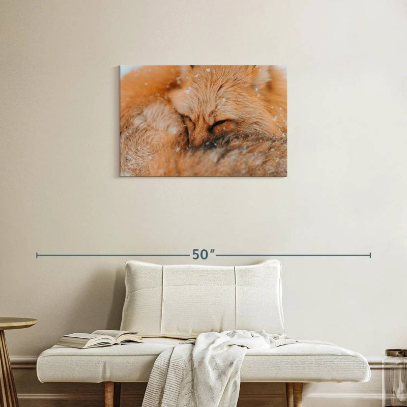 Brampt Fluffy Fox, 20" H x 30" W