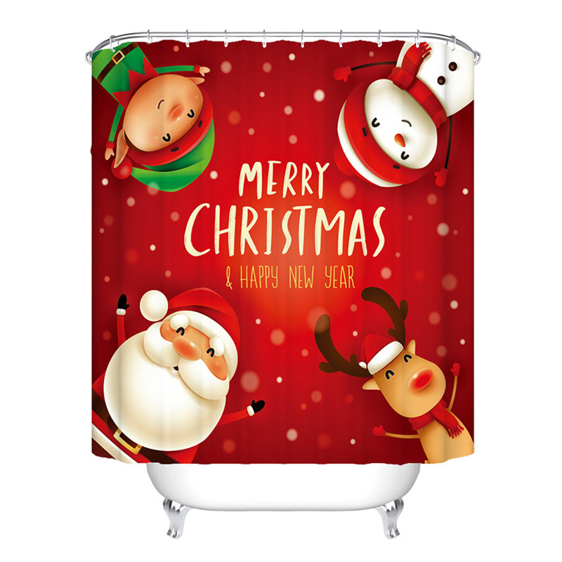 Ehrhard Abstract Shower Curtain with Hooks Included