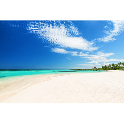 Beautiful White Sandy Beach - Wrapped Canvas Print