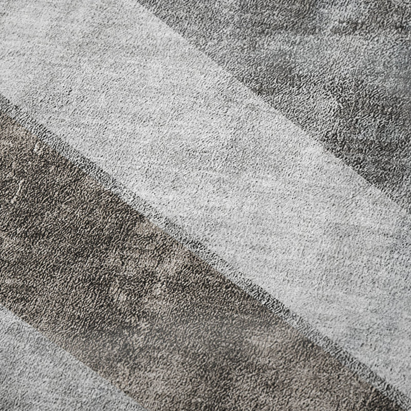 Jeté géométrique Addison Sherpa ASB671, Gris