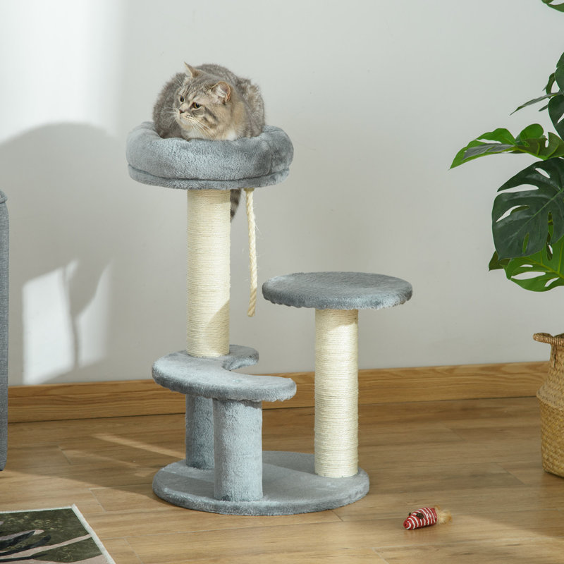 65cm H Cat Tree, Grey