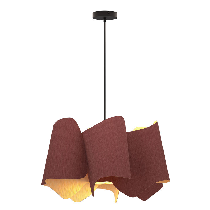 Luminaire suspendu unique à 1 lumière Camila, Violet