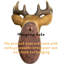Buste en cerf 14,57 po