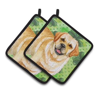 Caroline's Treasures Floral Polyester Potholder Set
