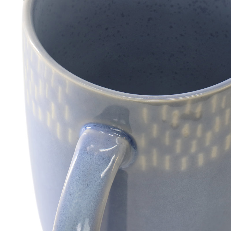 Jasper Stoneware Latte Mug, Blue