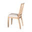 Ensemble de 2 chaises d'appoint de salle à manger Lucas, dossier à lattes, bois brun naturel