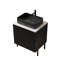 Meuble-lavabo double autoportant 60 po avec lavabo 60 po, 2 armoires de rangement rayées 24 po + tablette ouverte amovible 12 po, 2 vasques rectangulaires avec comptoir blanc Carrara-1748548859