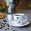 Porcelain Espresso Cup and Saucer