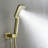 10" Pressure Balanced Rain Shower Head with Hand Shower, Solid Brass Complete Shower System with Rough-in Valve-56752394