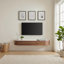 Meuble télé moderne avec plateau flottant de 63 po avec plateau en faux marbre