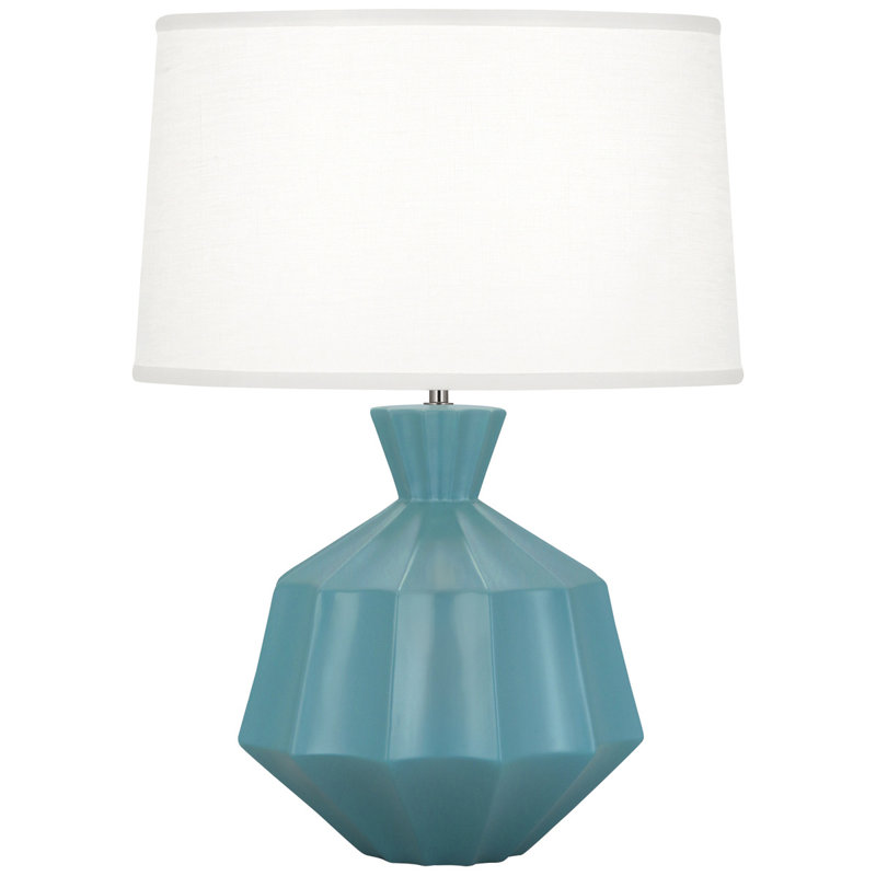 Small Orion Accent Lamp, Matte Steel Blue, 27" H x 19.5" W x 19.5" D