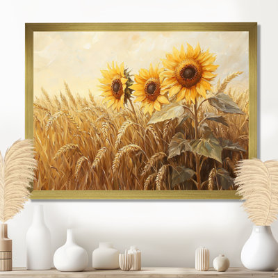 Tournesols de Donitra Barn In The Wheat Field II - Tournesols, art mural