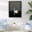 Cygnes solitude en noir et blanc - reproduction d'art sur toile-134125849-97170526