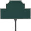 Beckford Petite Address Sign Plaque with Lawn Stake