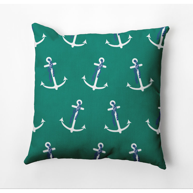Coussin Nautical Nights Whimsy, Vert, 16 po x 16 po